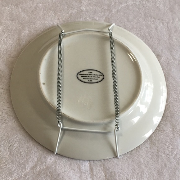 Currier & Ives Collection decorative plate with plate holder winter scene - Picture 3 of 4